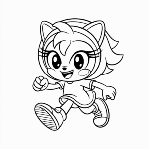 Kolorowanka Aimee z Sonic