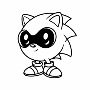 Kolorowanka Among Us Sonic