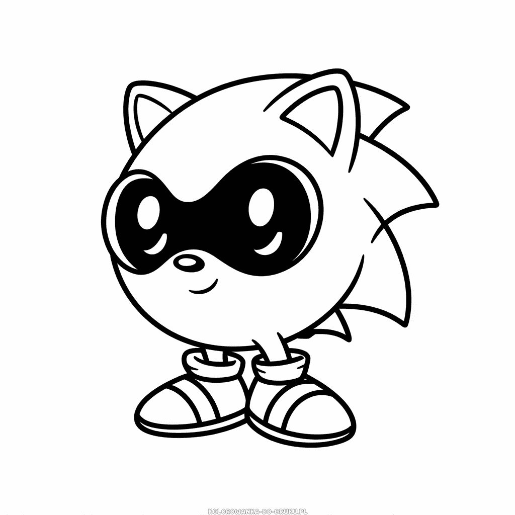 Kolorowanka Among Us Sonic