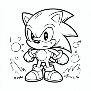 Kolorowanka Zły Sonic