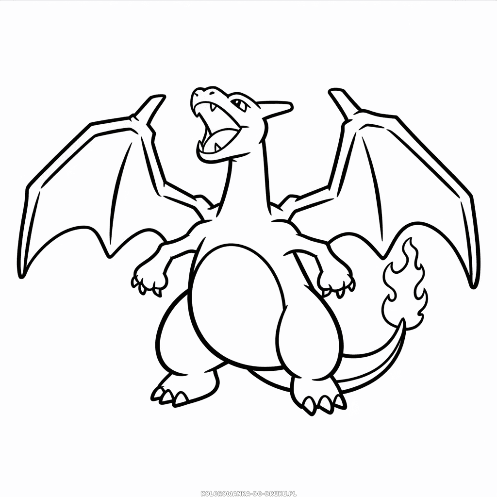 Kolorowanka Charizard Gigantamax