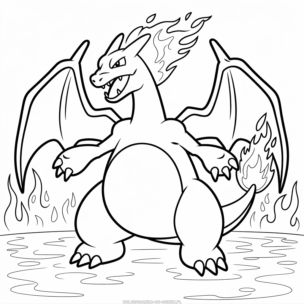 Kolorowanka Charizard VMAX