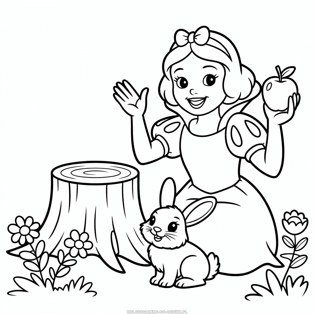 Kolorowanka Disney Królewna Śnieżka