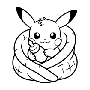 Kolorowanka Dziecięcy Pikachu