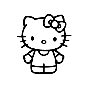 Kolorowanka Piękna Hello Kitty