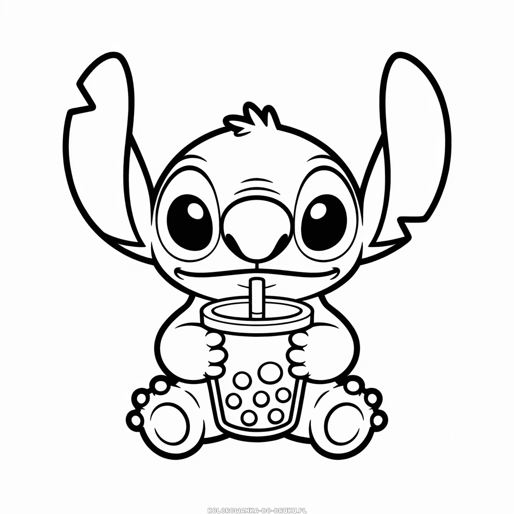 Kolorowanka Stitch z Bobą