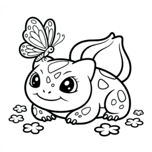 Kolorowanka Uroczy Bulbasaur