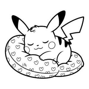 Kolorowanka Uroczy Pikachu