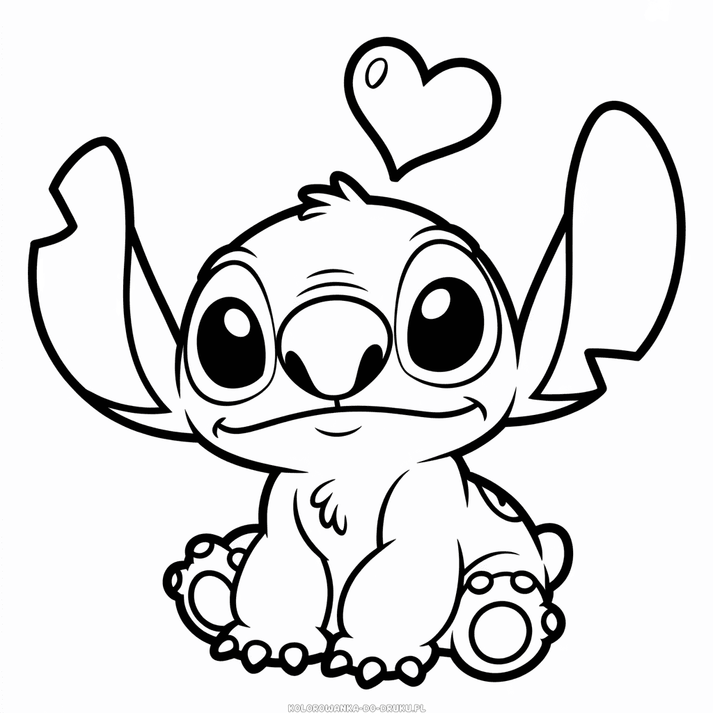 Kolorowanka Uroczy Stitch