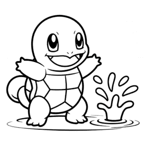 Kolorowanka Squirtle Pokémon