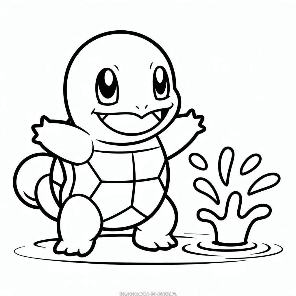 Kolorowanka Squirtle Pokémon