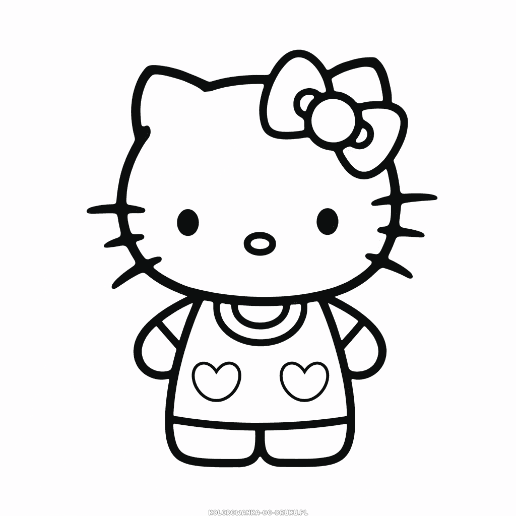 Kolorowanka Hello Kitty dla Dorosłych