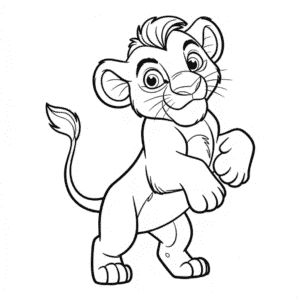 Kolorowanka Simba Król Lew