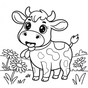 Kolorowanka Chibi Krowa