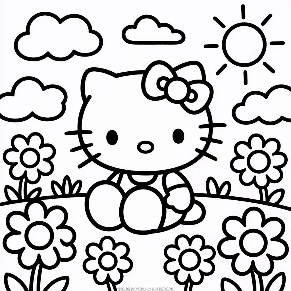 Kolorowanka Do Wydrukowania Hello Kitty