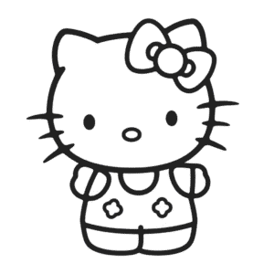 Kolorowanka Mała Hello Kitty