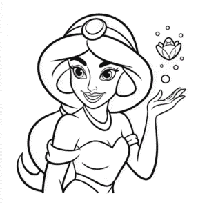 Kolorowanka Disney Dżasmina