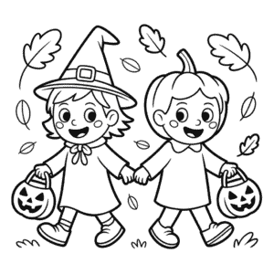 Kolorowanka Dziecięce Halloween